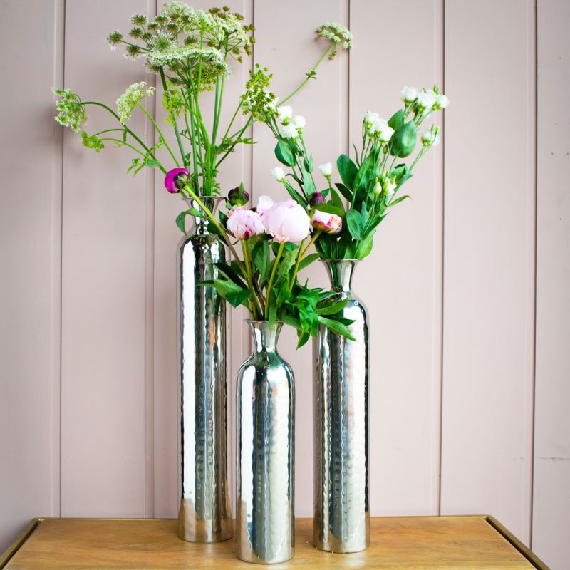 Culinary Concepts Silver Tulip Vase | Multiple Sizes