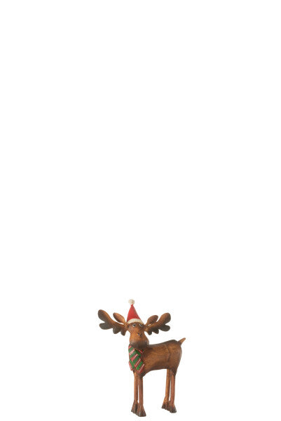 Iron Christmas Moose Ornament | Multiple Sizes