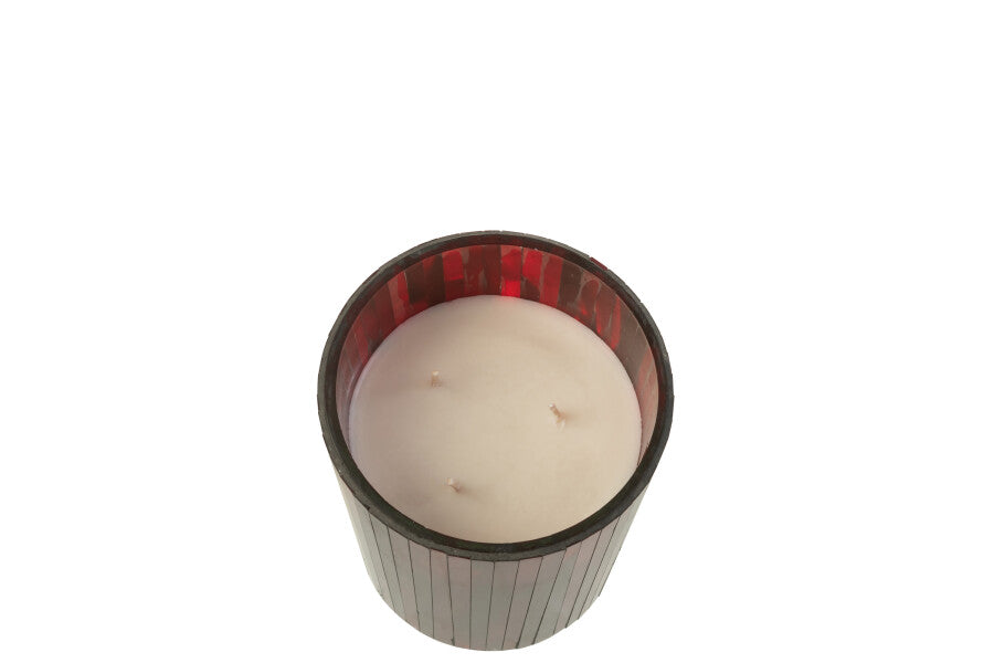 Ruby Red Oriental 3 Wick Candle