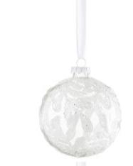 Glitter Leaf Bauble Ornament | Multiple Designs