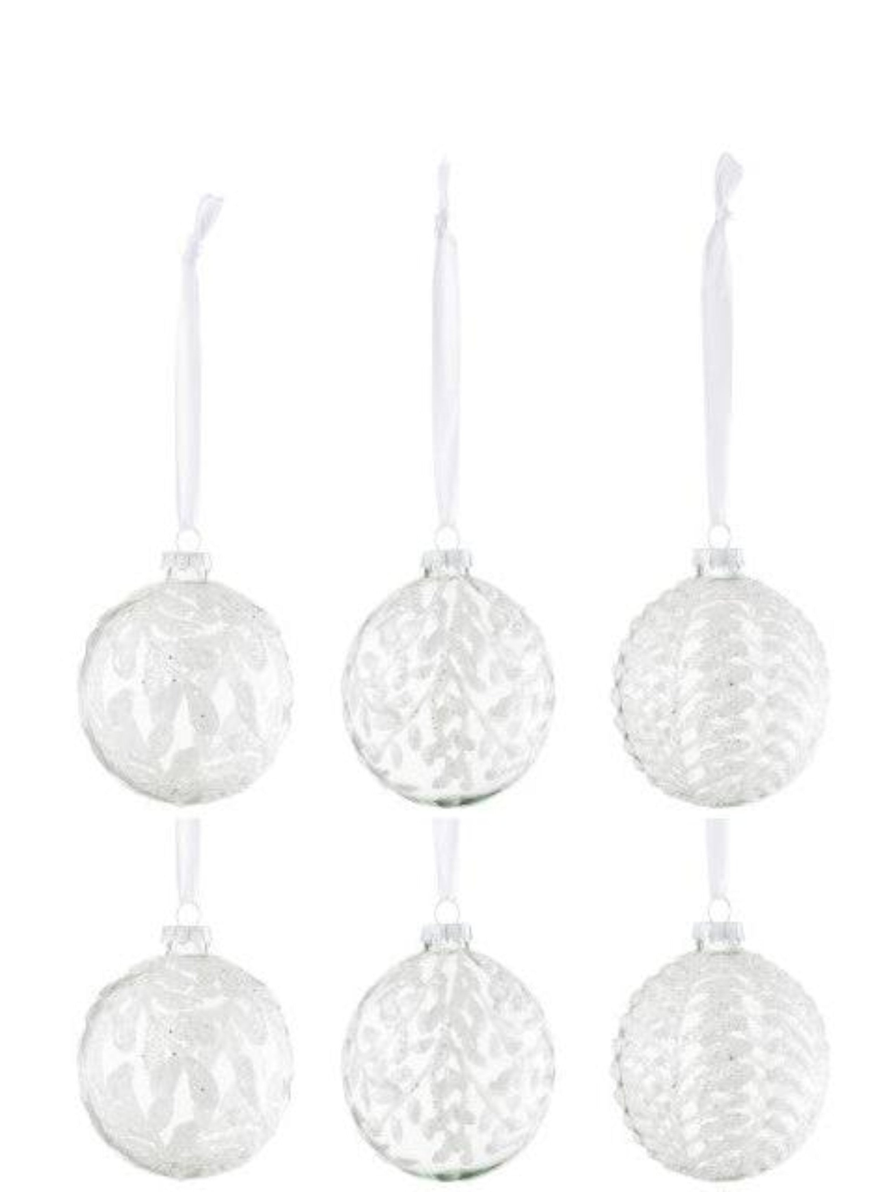 Glitter Leaf Bauble Ornament | Multiple Designs