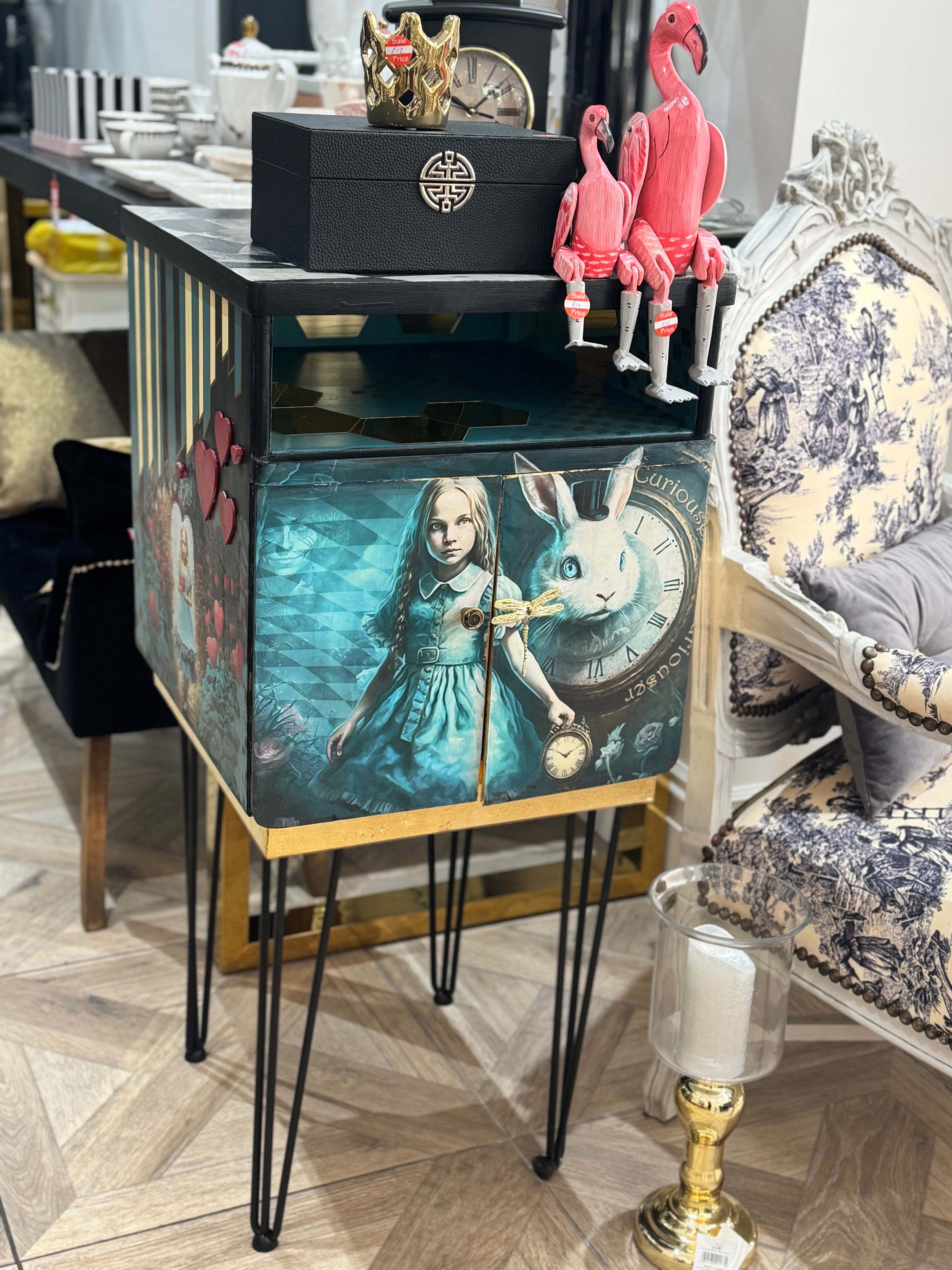 Mad Hatters Upcycled Drinks Cabinet