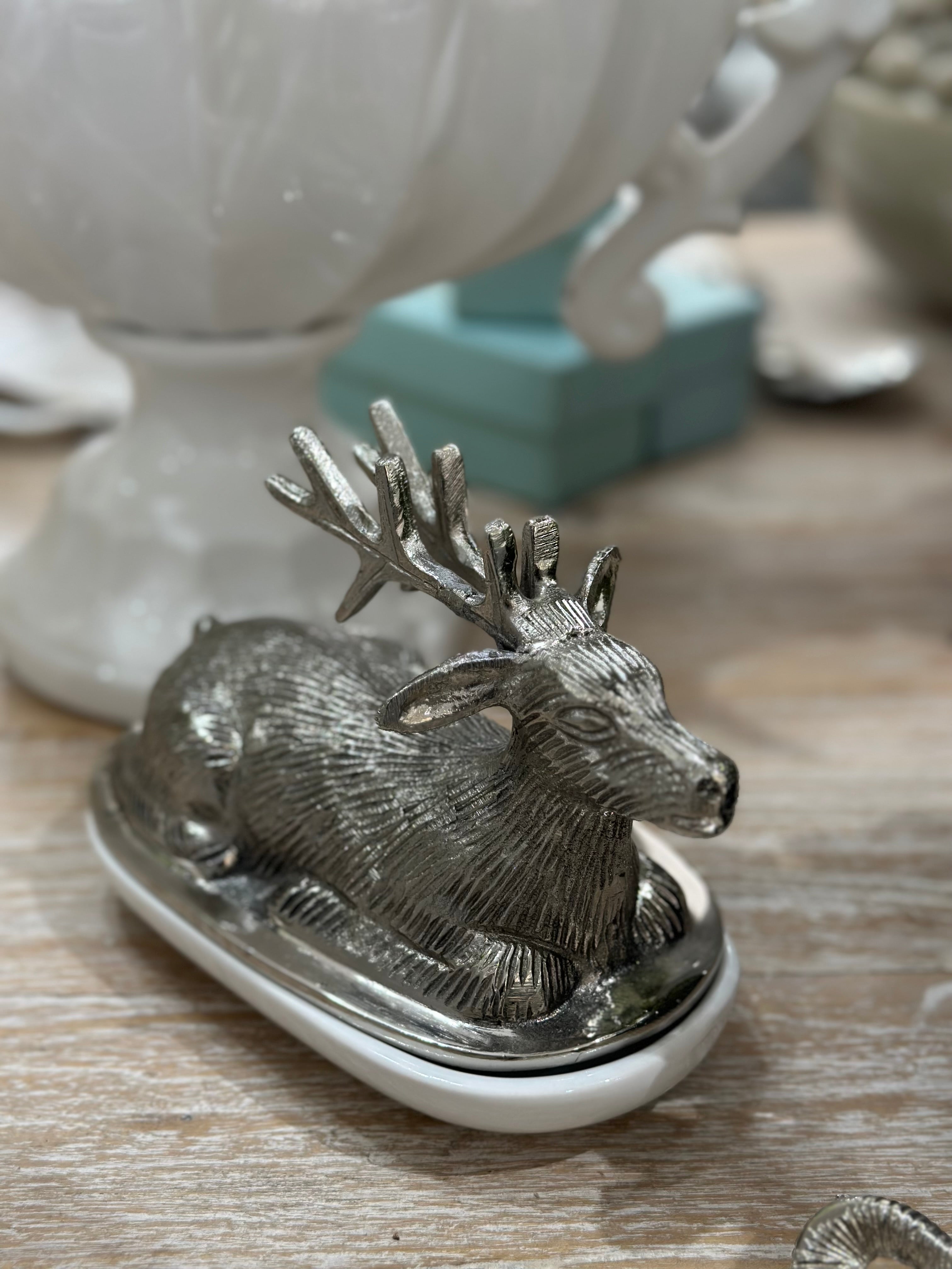 Stag Butter Dish