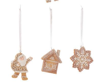 Hanging Gingerbread Ornaments | Multiple Designs