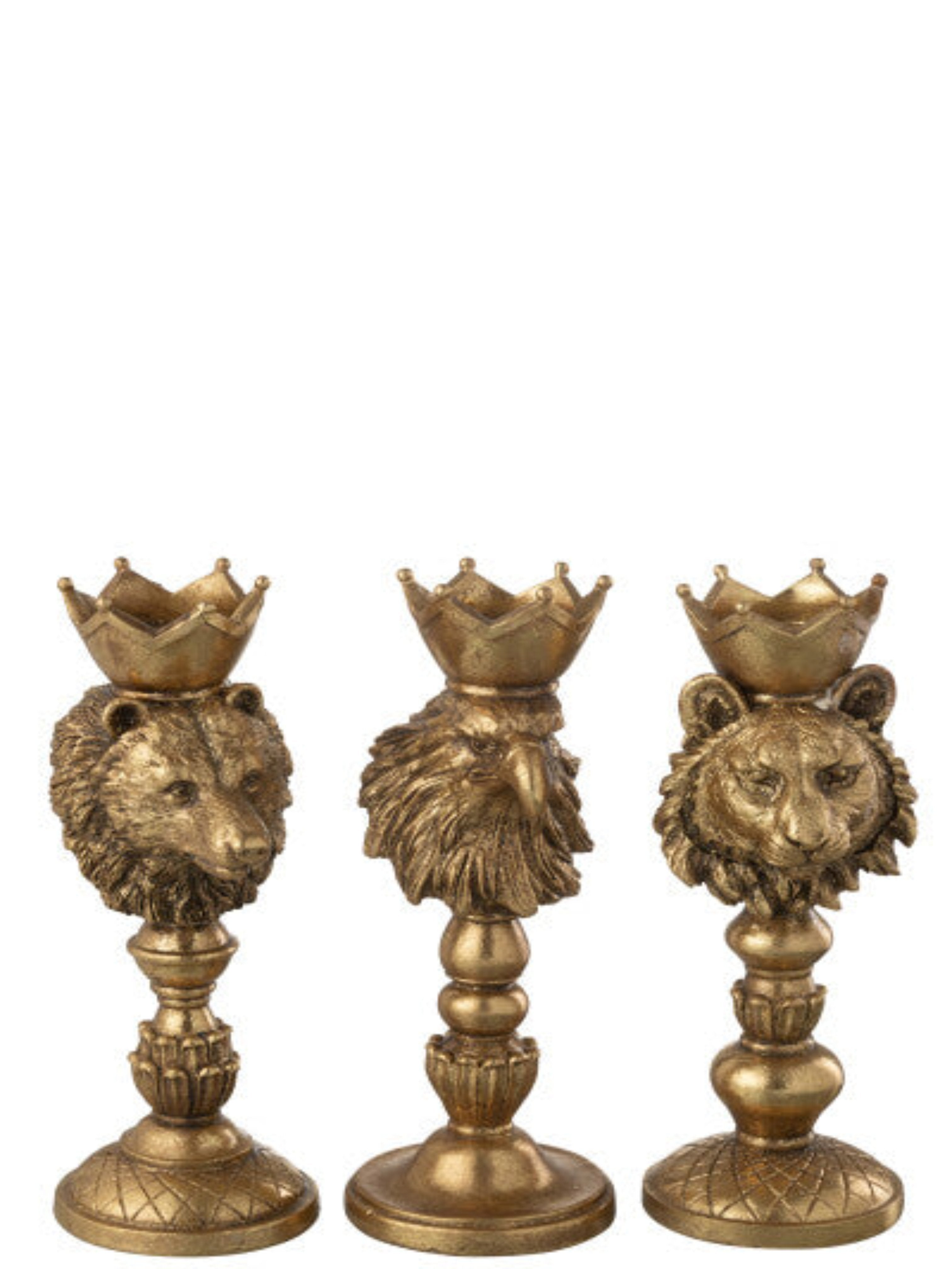 Golden Crowned Animal Candle Holder | Multiple Designs