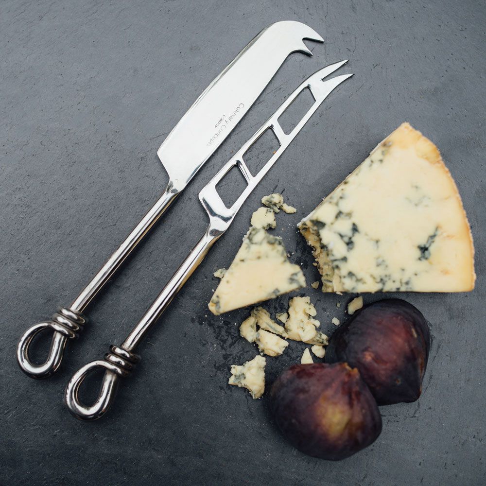 Culinary Concepts Polished Knot Traditional Cheese & Soft Cheese Knife Set