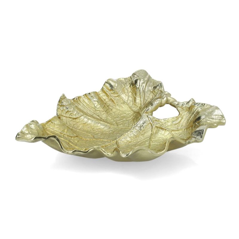 Culinary Concepts Gold Vine Leaf Dish