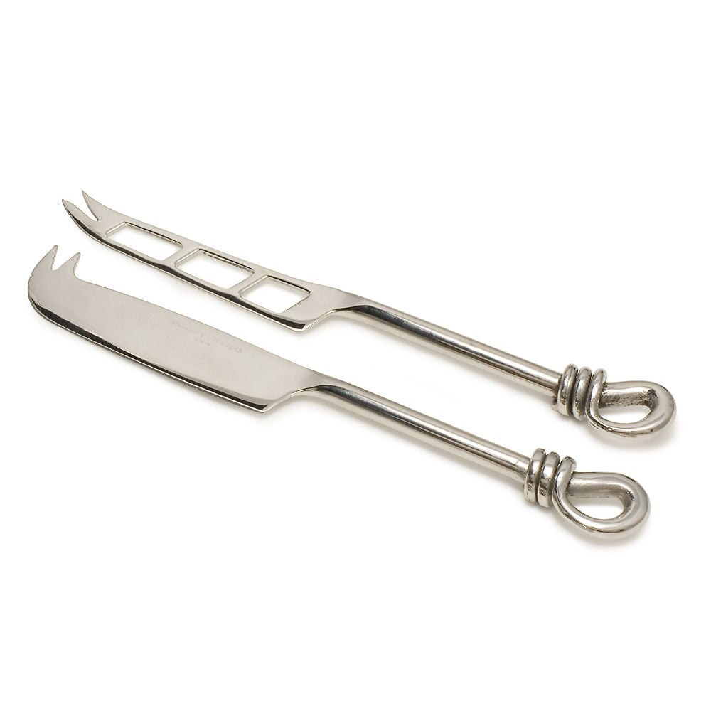 Culinary Concepts Polished Knot Traditional Cheese & Soft Cheese Knife Set