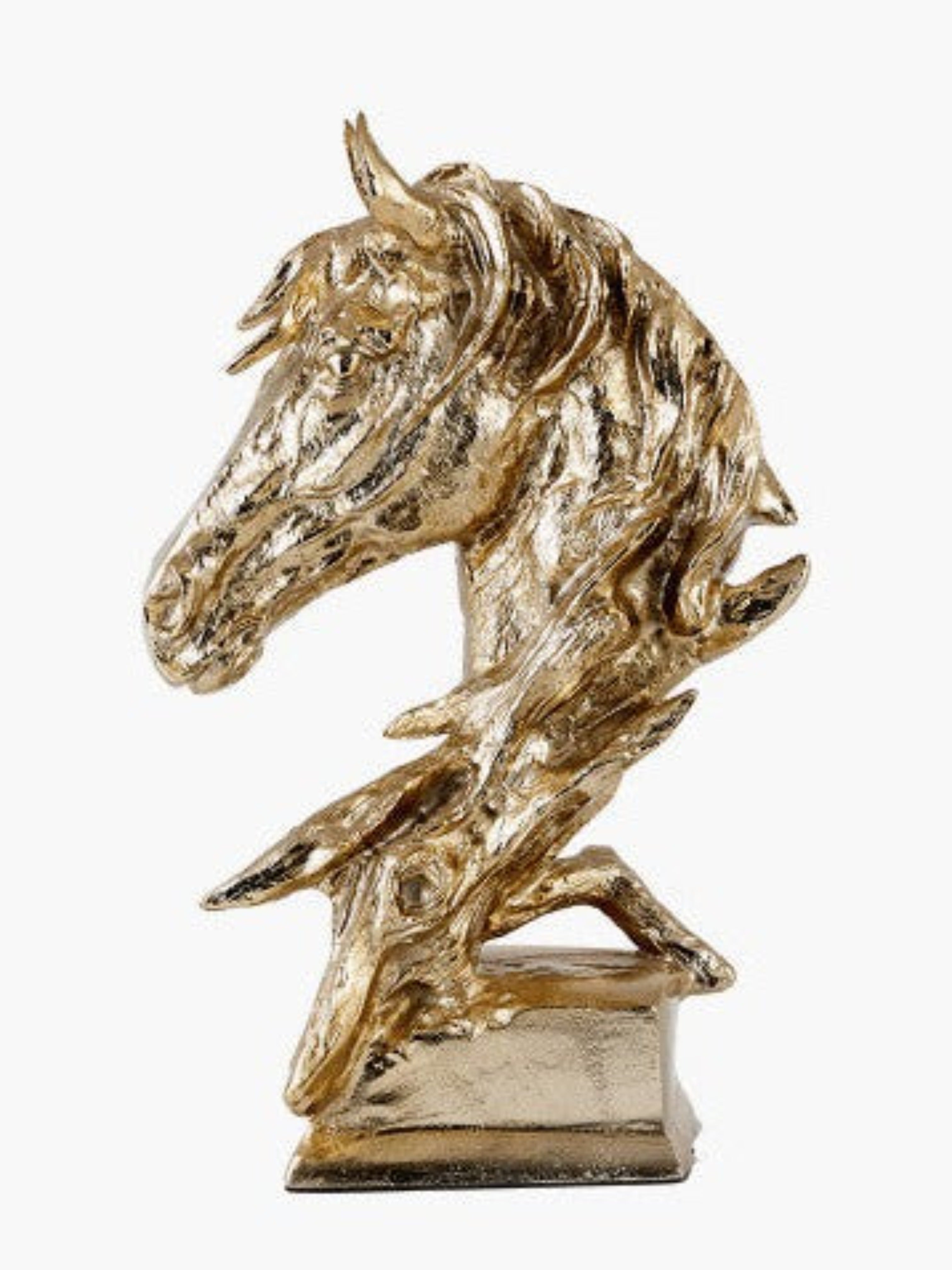 Golden Horse Head Ornament