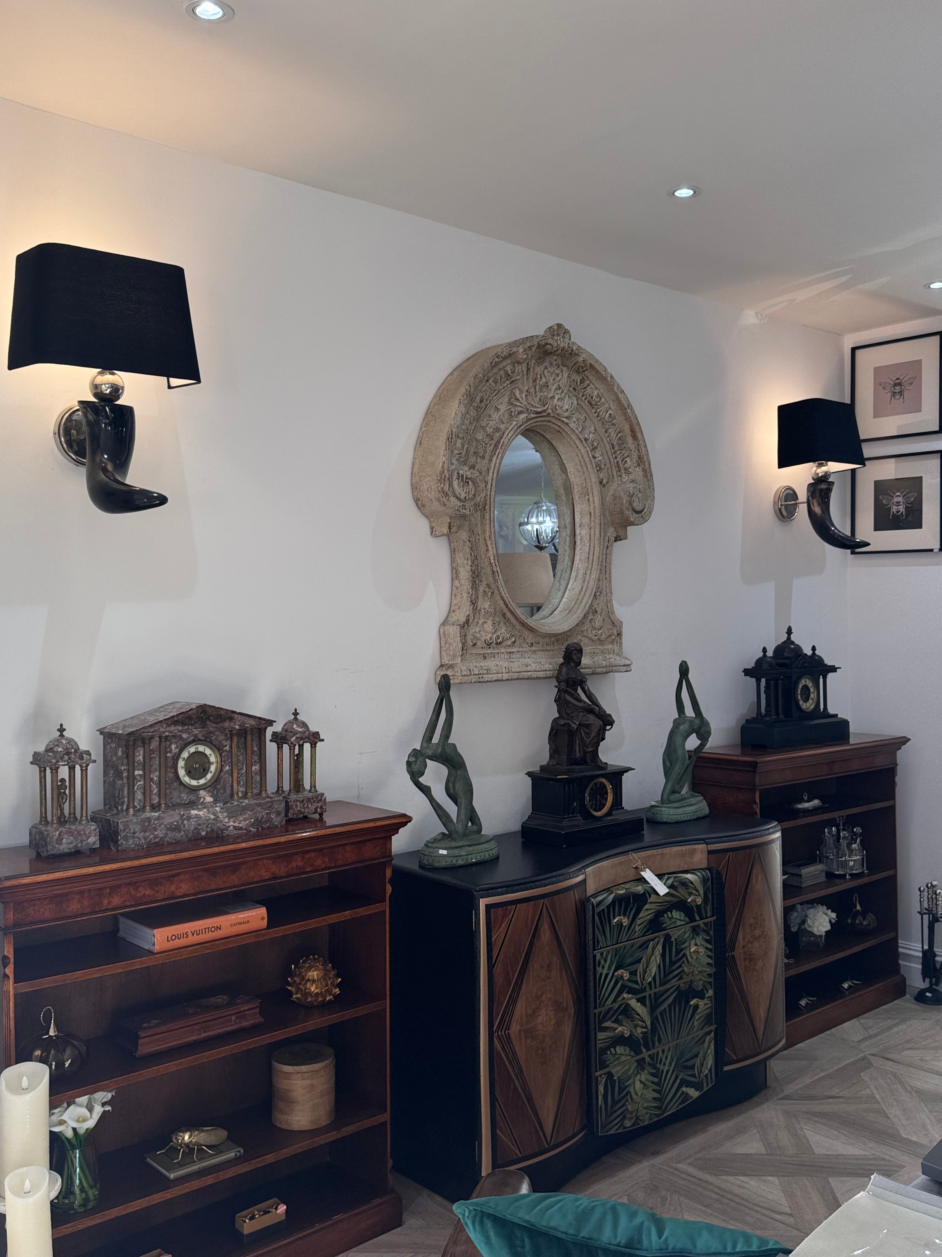 Art Deco Bow Fronted Upcycled Sideboard