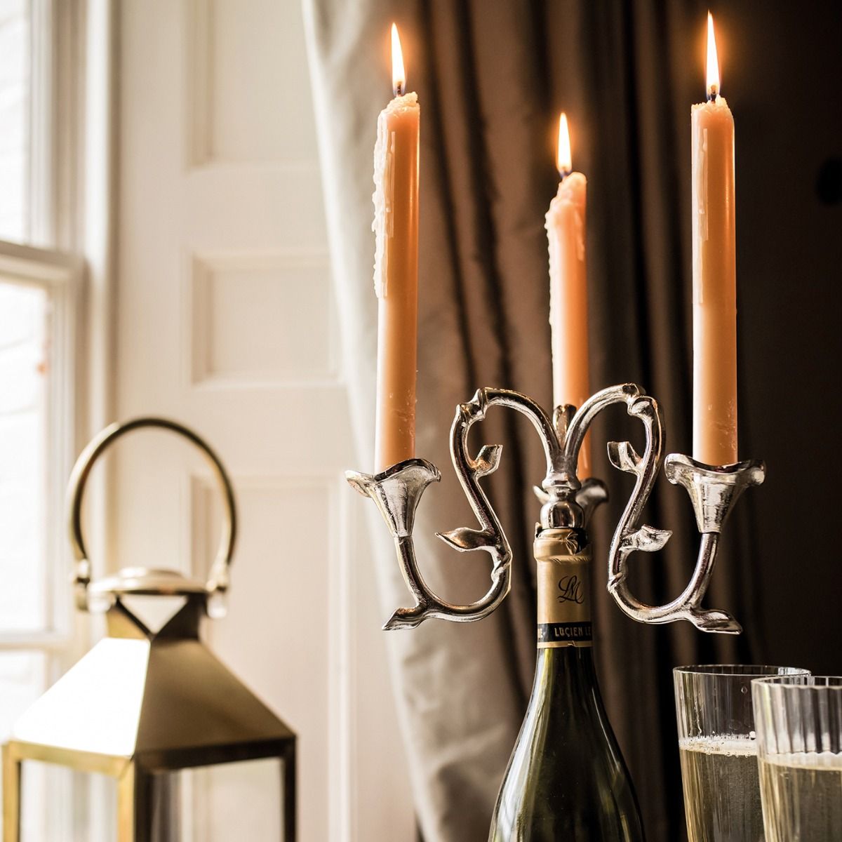 Culinary Concepts Three Candle Bottle Candelabra