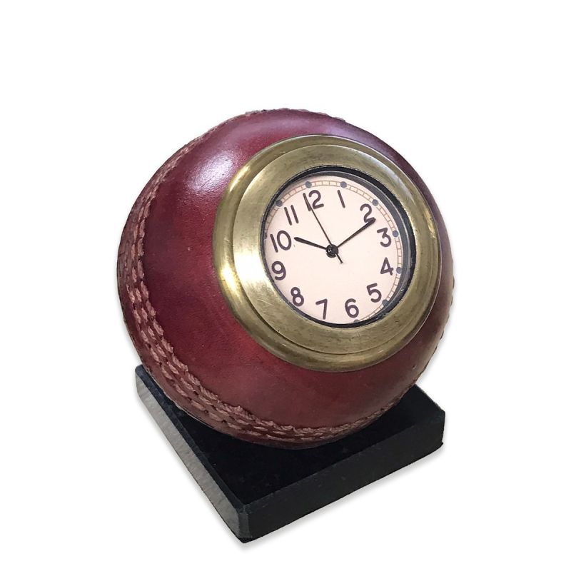 Culinary Concepts Cricket Ball Clock With Marble Base