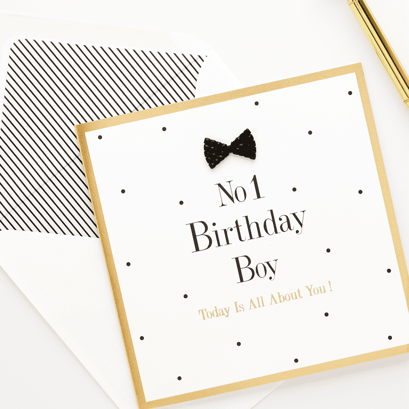 No.1 Birthday Boy Card