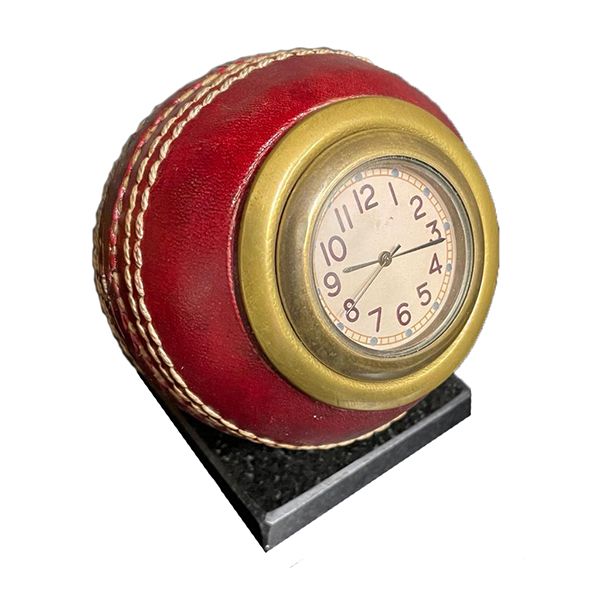 Culinary Concepts Cricket Ball Clock With Marble Base