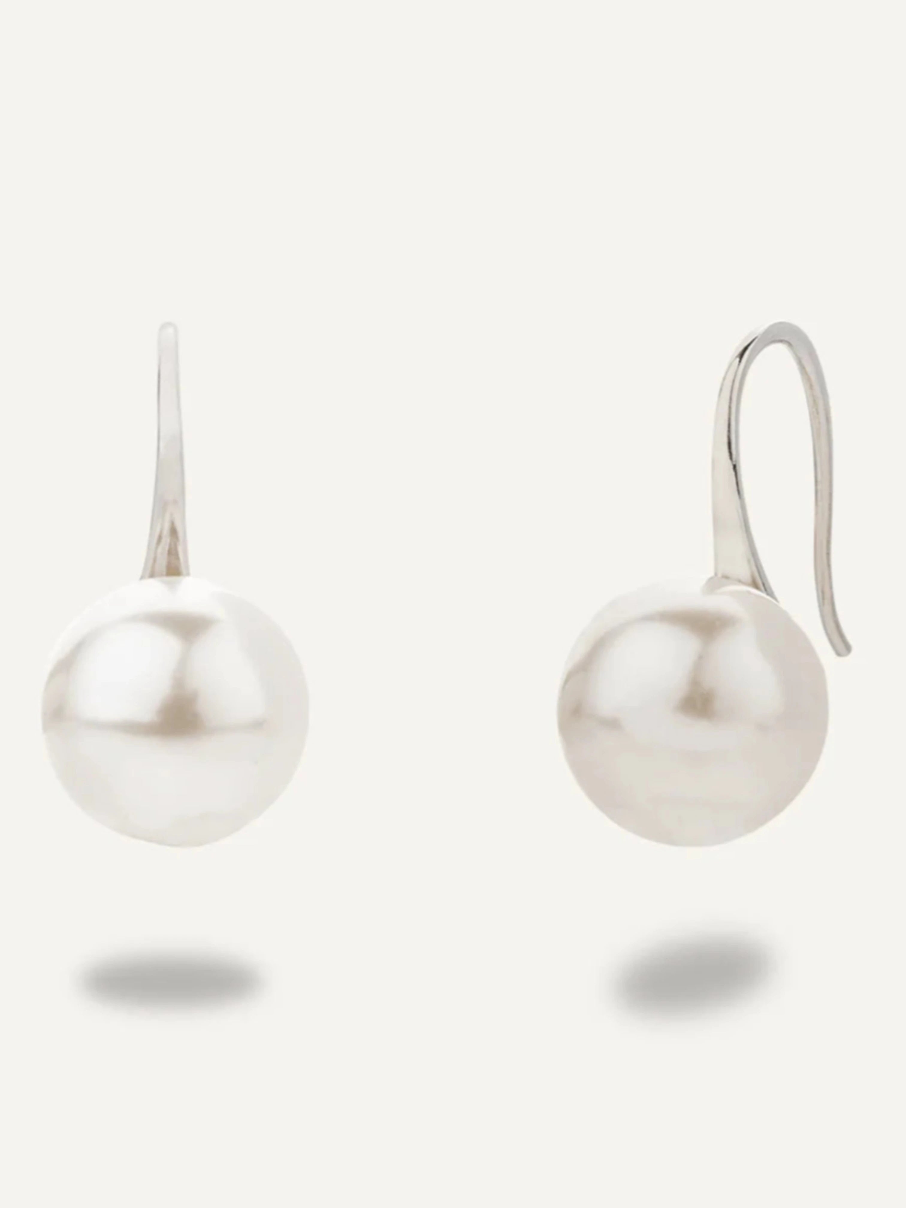 Classic Mother Of Pearl Hook Earrings