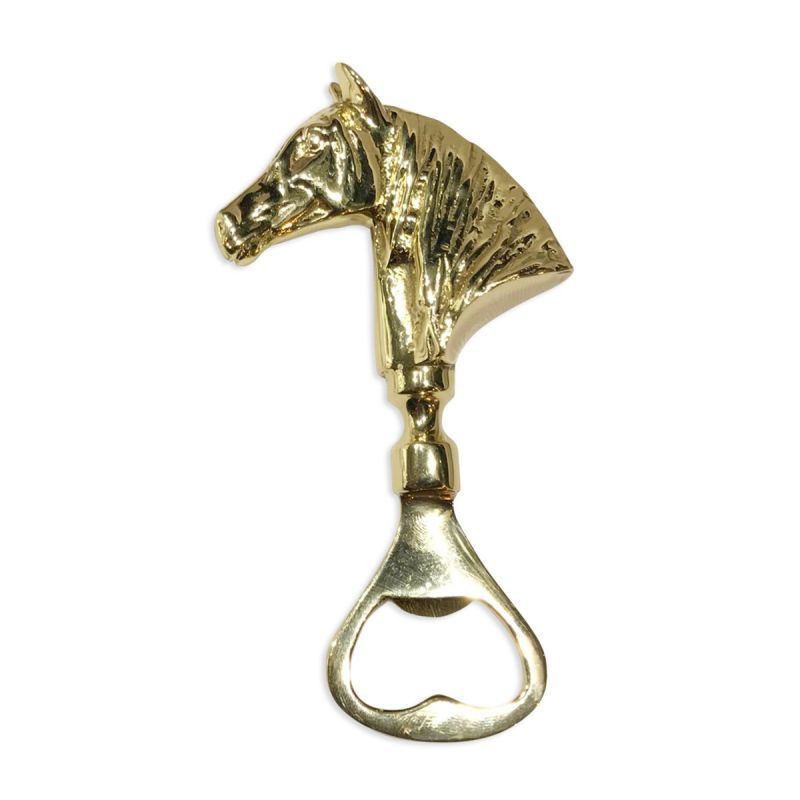 Culinary Concepts Horse Head Bottle Opener with Gold Finish