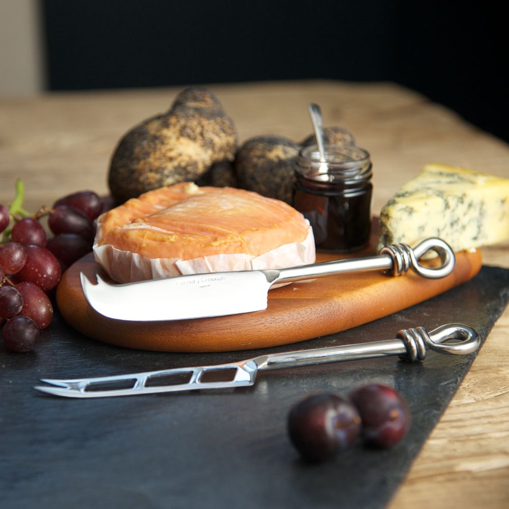 Culinary Concepts Polished Knot Traditional Cheese & Soft Cheese Knife Set