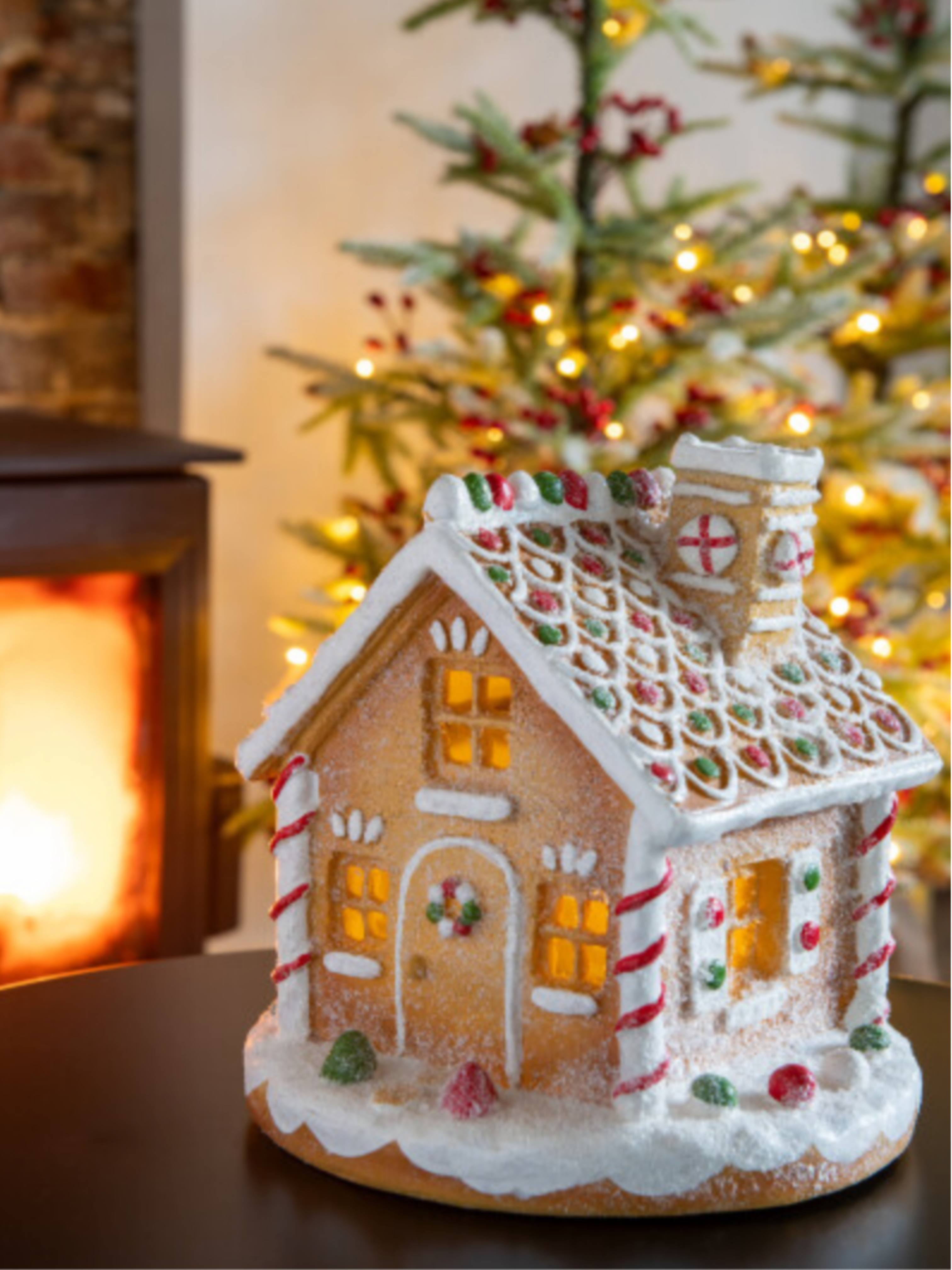 LED Gingerbread House