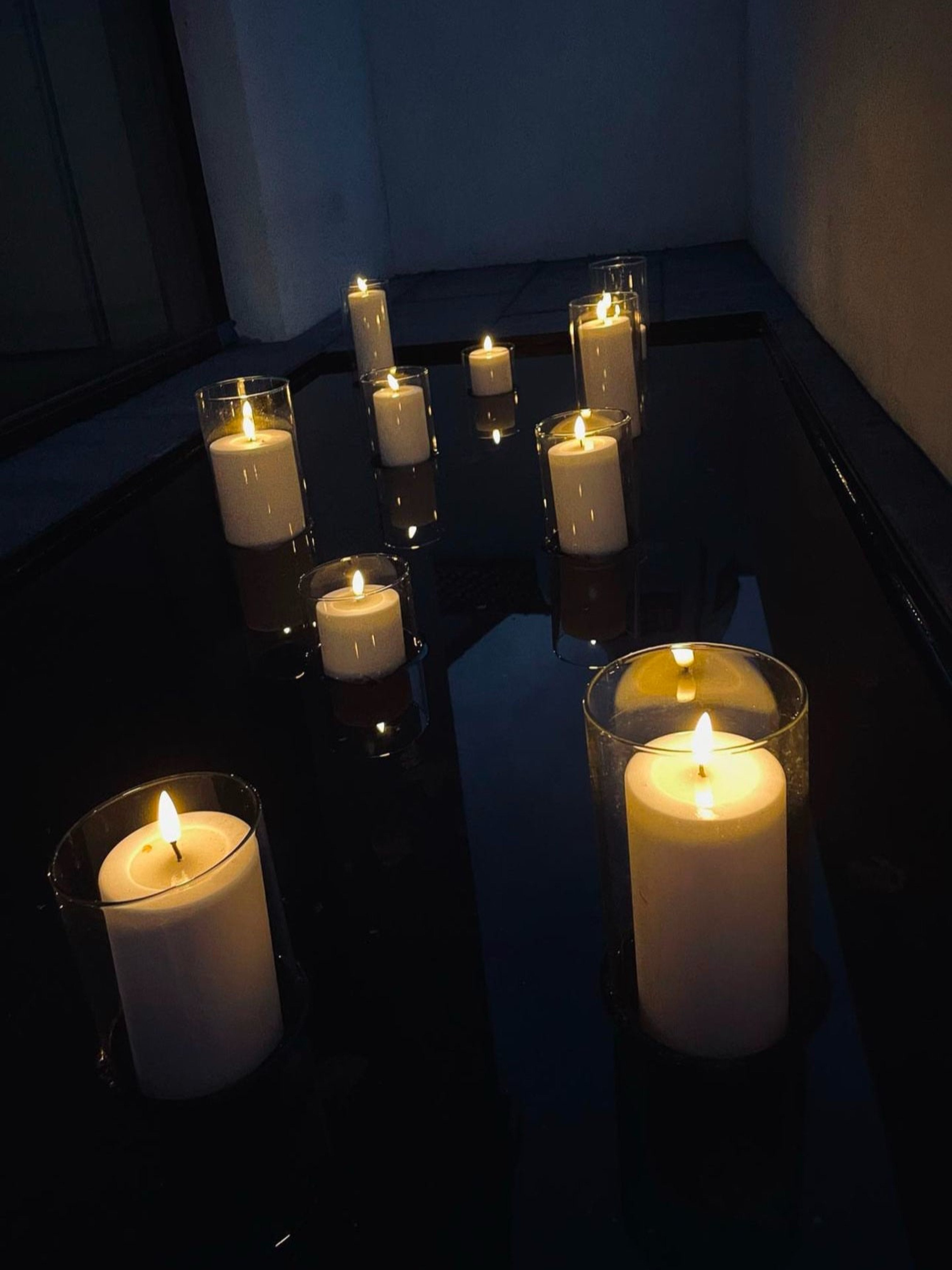 Sand Indoor LED Candle (10cm Diameter) | Multiple Sizes