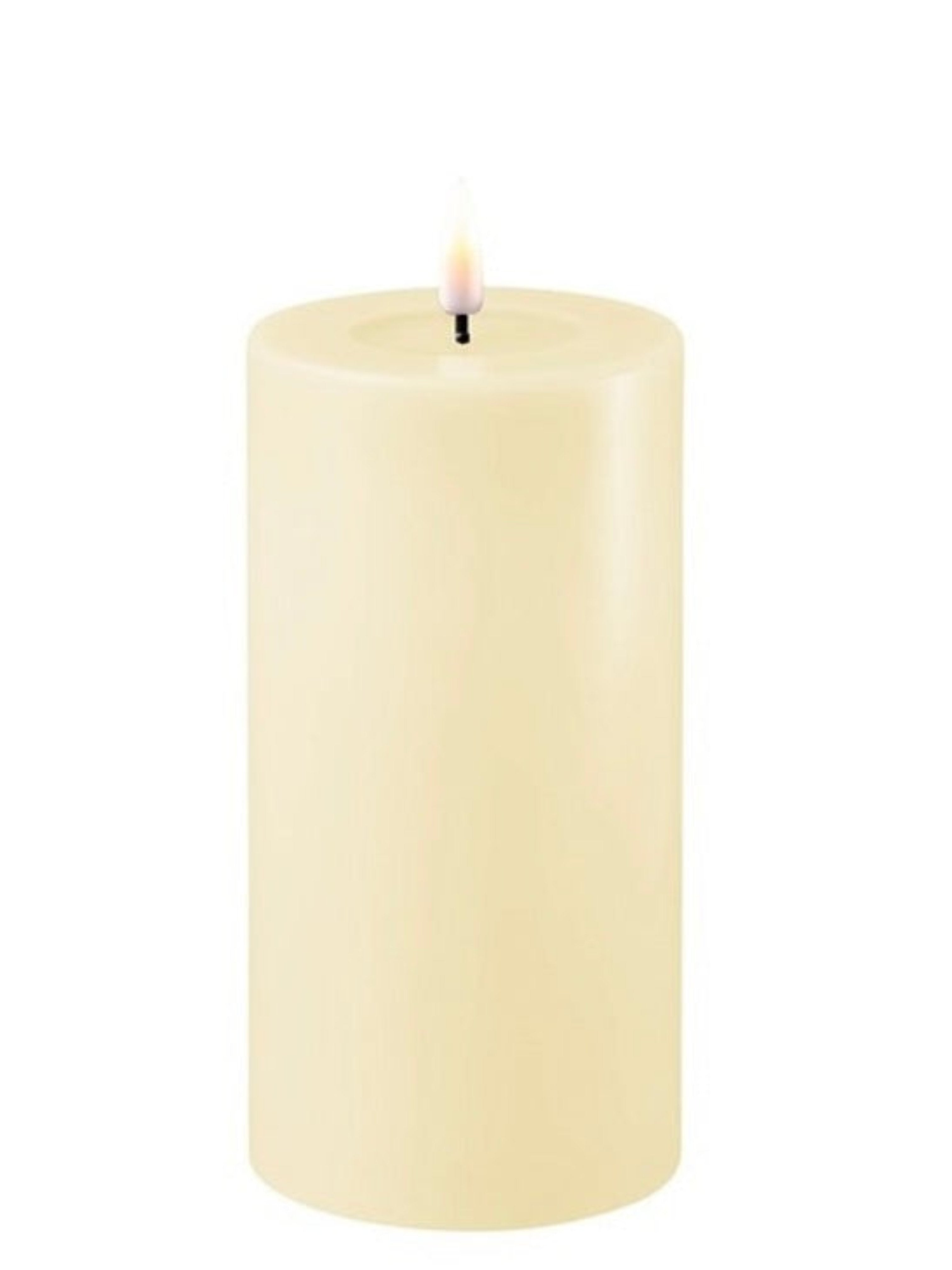 Cream Indoor LED Candle (7.5cm Diameter) | Multiple Sizes