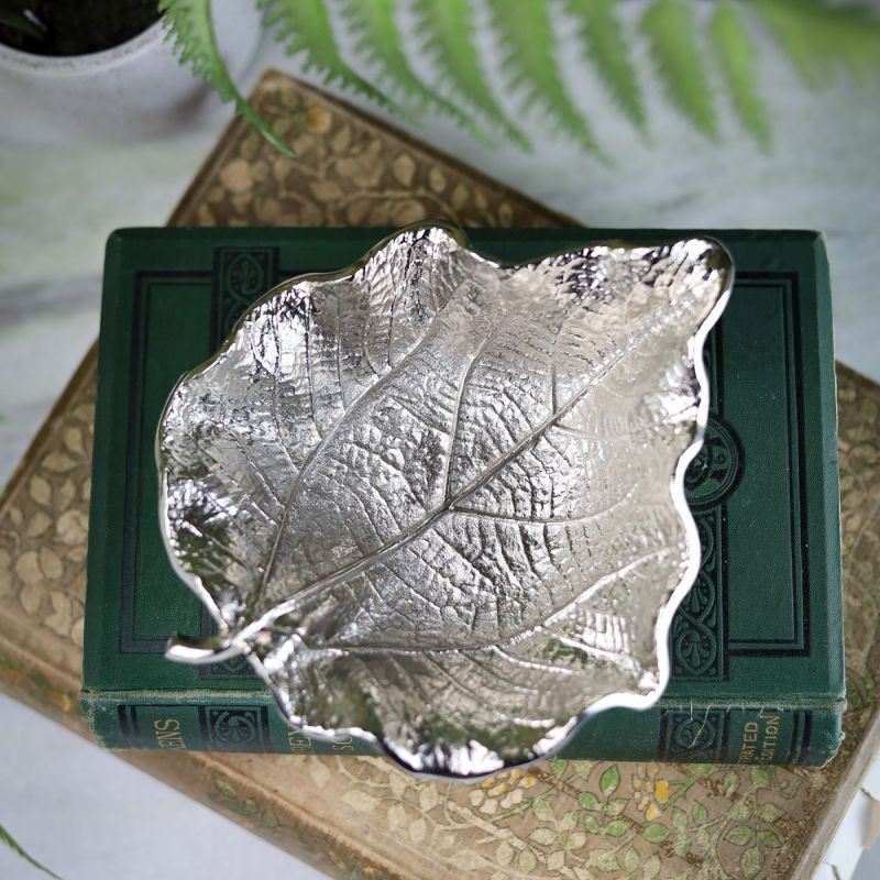 Culinary Concepts Nickel Aspen Leaf Dish