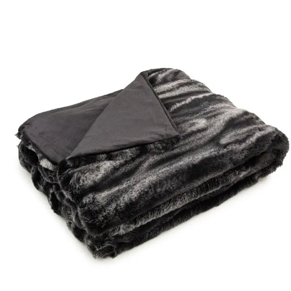 Charcoal Stripe Dalston Throw