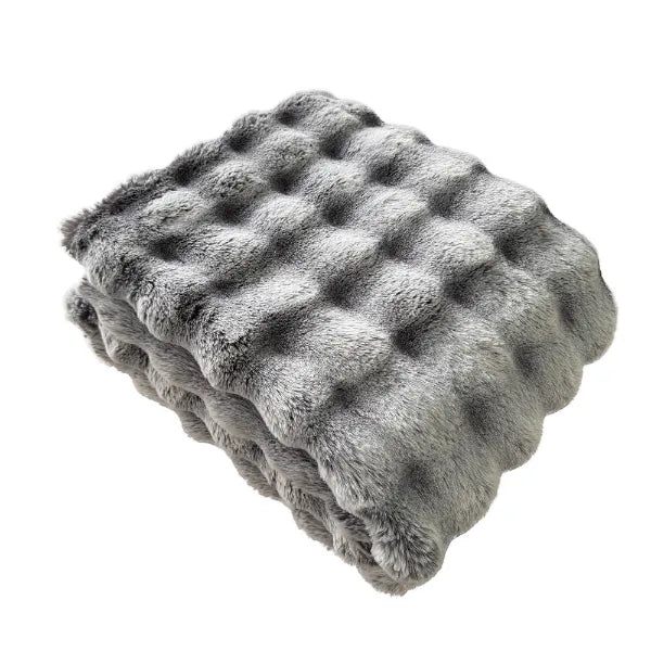 Silver Textured Highgate Throw