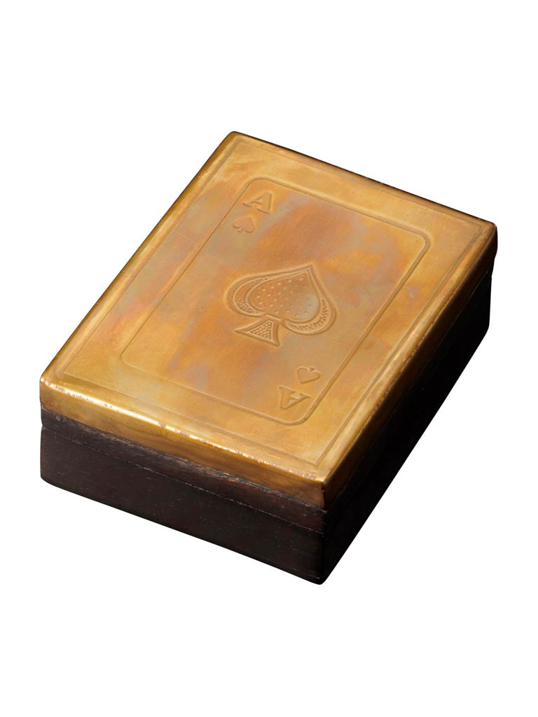 Engraved Box with 1 Deck of Cards