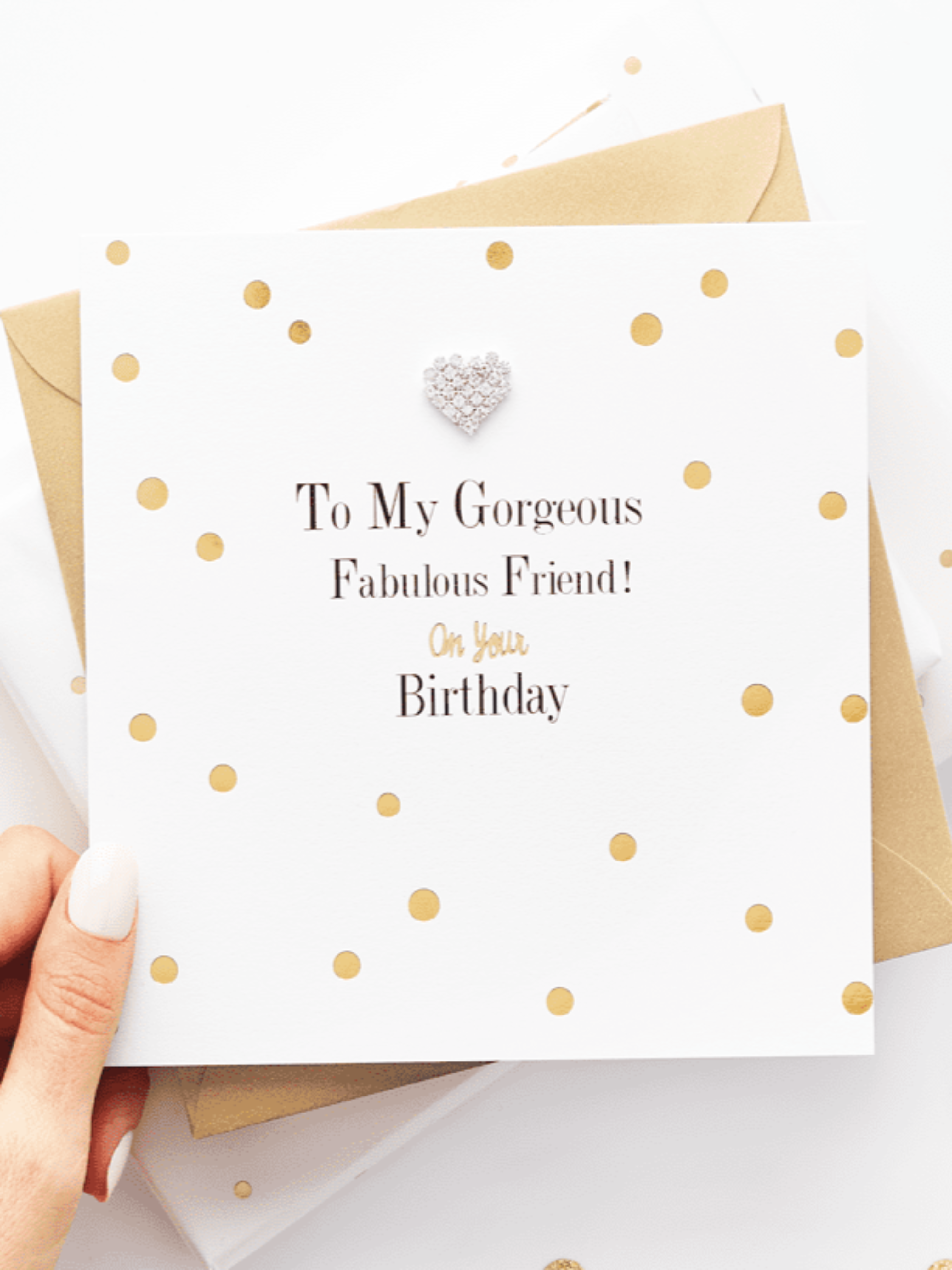 Gorgeous Fabulous Friend on Your Birthday Card