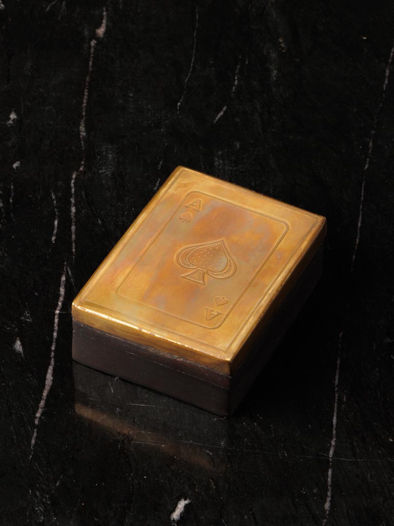 Engraved Box with 1 Deck of Cards