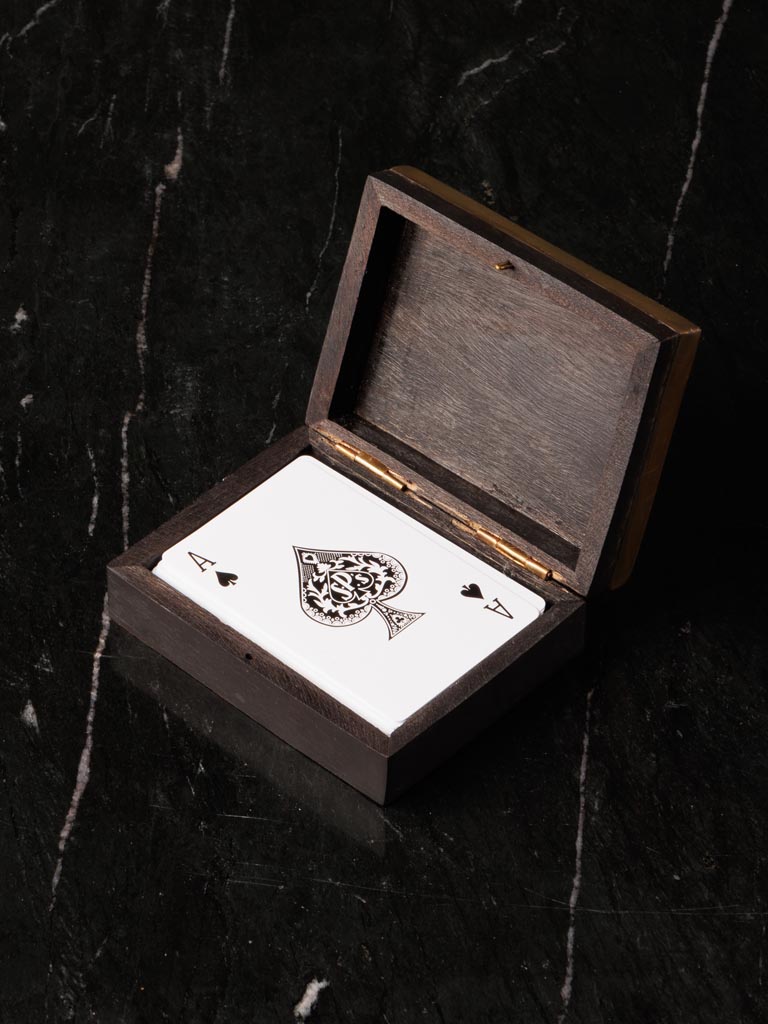 Engraved Box with 1 Deck of Cards